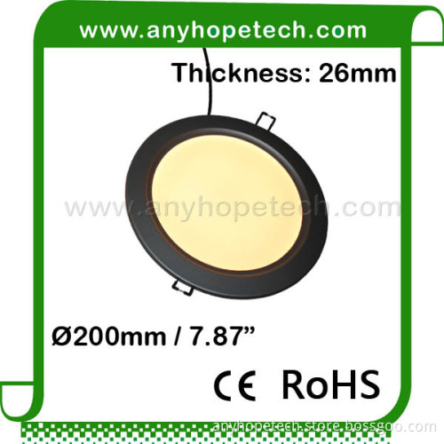 Factory Selling high efficiency diameter 200mm ceiling light panel